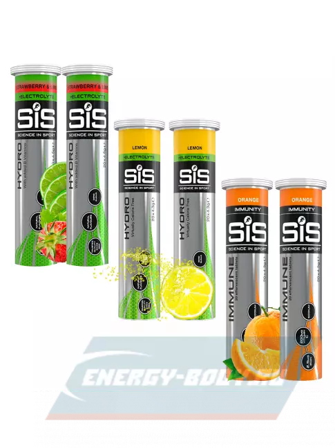 SCIENCE IN SPORT (SiS) GO Hydro Tablet 20s 6 x 20 таблеток, Клубника - Лайм, Лимон, Апельсин SCIENCE IN SPORT (SiS) GO Hydro Tablet 20s 6 x 20 таблеток, Клубника - Лайм, Лимон, Апельсин