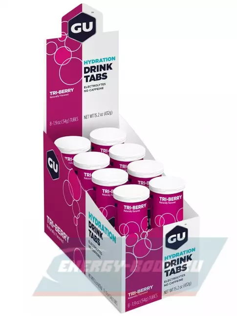  GU ENERGY GU HYDRATION DRINK TABS 8 x 12 таб, Лесные ягоды