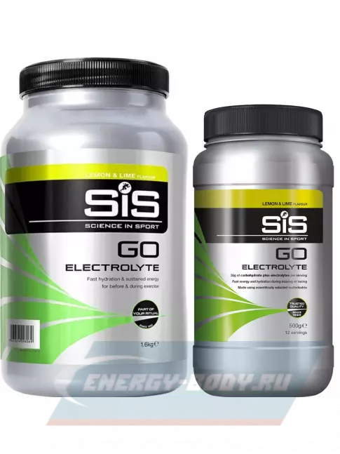  SCIENCE IN SPORT (SiS) GO Electrolyte Powder 1x500 г, 1x1600 г, Лимон-Лайм