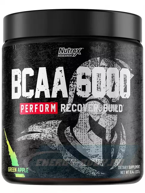 ВСАА NUTREX BCAA 6000 2:1:1 232 г, Зеленое яблоко