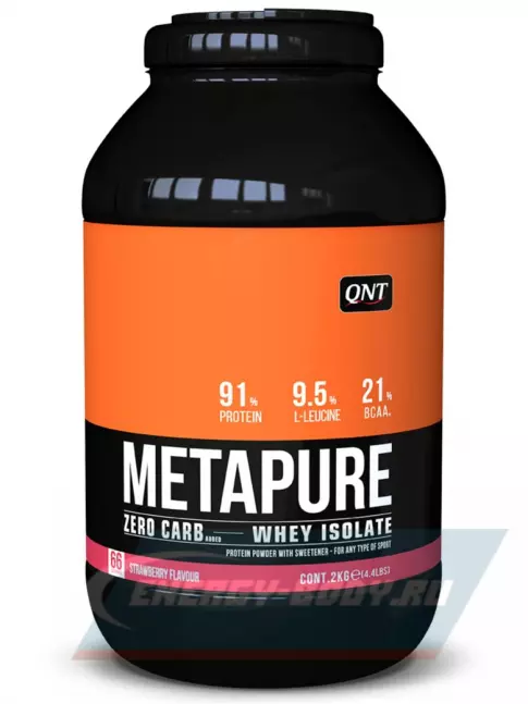  QNT METAPURE ZERO CARB 2000 г, Клубника