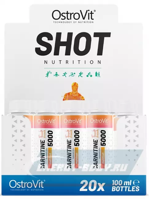 L-Карнитин OstroVit L-Carnitine 5000 20 x 100 мл, Мультифрукт