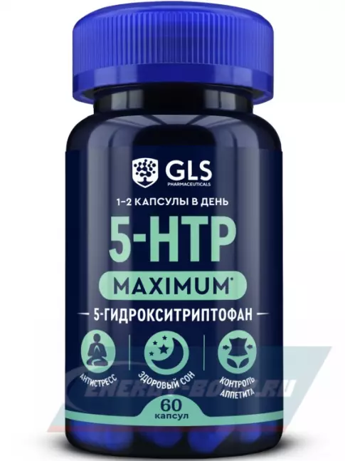  GLS pharmaceuticals 5-HTP (5-гидрокситриптофан) maximum 60 капсул