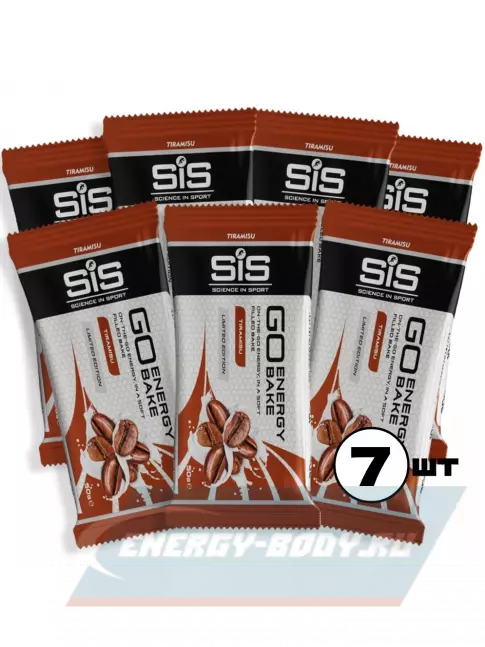 Батончик энергетический SCIENCE IN SPORT (SiS) GO Energy Bake 7 x 50 г, Тирамису