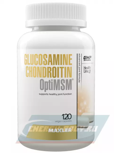 Суставы, связки MAXLER Glucosamine Chondroitin + OptiMSM 120 капсул