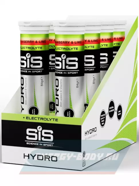  SCIENCE IN SPORT (SiS) GO Hydro Tablet 20s 8 x 20 таблеток, Клубника - Лайм