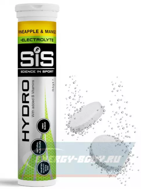 SCIENCE IN SPORT (SiS) GO Hydro Tablet 20s 20 таблеток, Ананас - Манго