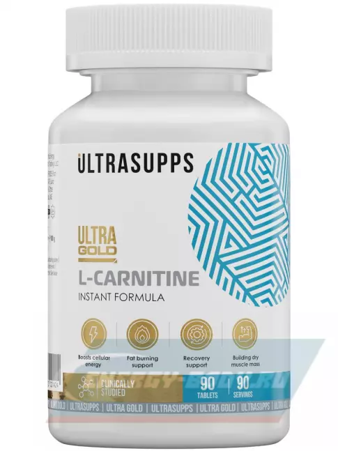 L-Карнитин UltraSupps Ultra Gold L-Carnitine 500 mg 90 таблеток