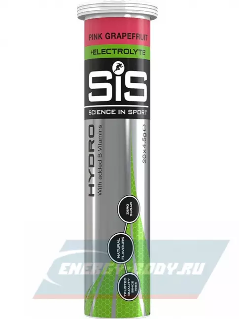  SCIENCE IN SPORT (SiS) GO Hydro Tablet 20s 6 x 20 таблеток, Розовый грейпфрут, Апельсин, Лимон