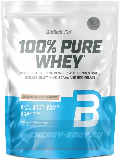  BioTechUSA 100% Pure Whey 1000 г, Печенье-крем