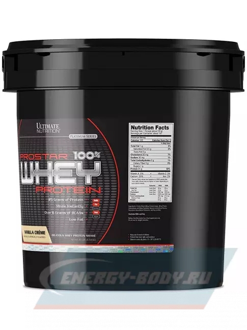  Ultimate Nutrition Prostar Whey 4540 г, Ванильный крем