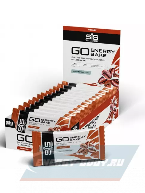 Батончик энергетический SCIENCE IN SPORT (SiS) GO Energy Bake 12 х 50 г, Тирамису