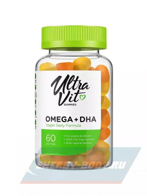  UltraVit Gummies Omega + DHA 60 жевательных таблеток