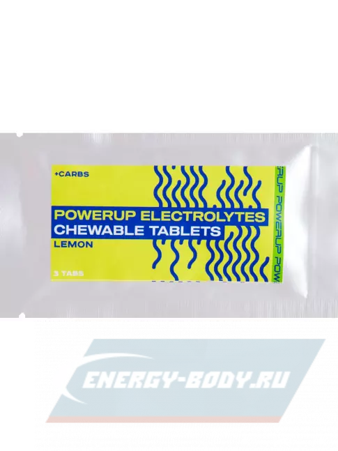  Powerup Electrolytes Chewable Tablets 2 x 3, Лимон