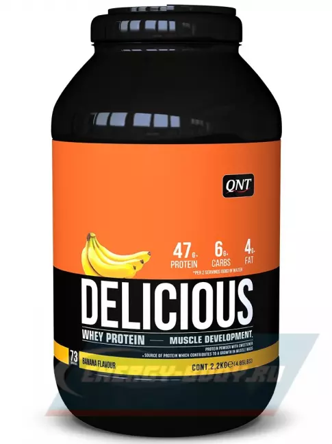  QNT DELICIOUS WHEY PROTEIN POWDER 2200 г, Банан
