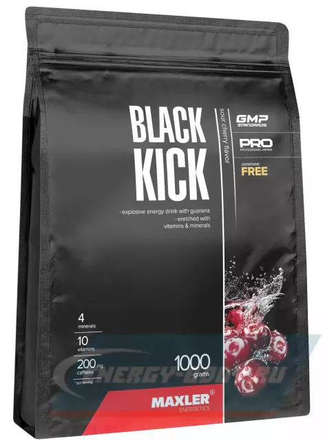 Энергетик MAXLER Black Kick 1000 г, Вишня