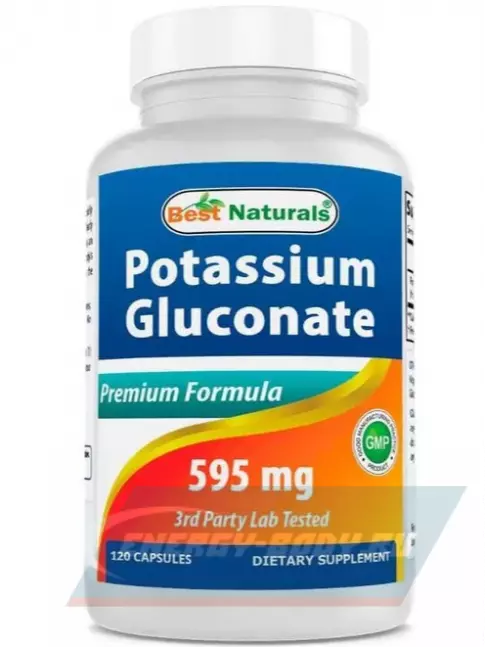 Минералы BestNaturals Potassium Gluconate 595 mg 120 таблеток