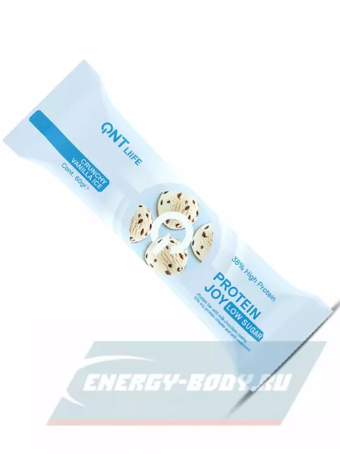 Батончик протеиновый QNT PROTEIN JOY BAR 60 г, Хрустящий ванильный лед