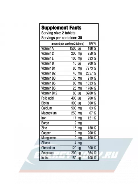  BioTechUSA Multivitamin for Women 60 таблеток