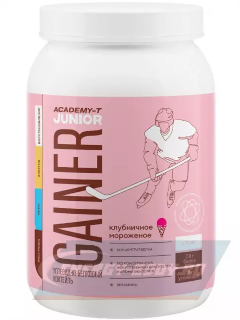 Гейнер Академия-Т Junior Gainer 900 г, Клубника Гейнер Академия-Т Junior Gainer 900 г, Клубника
