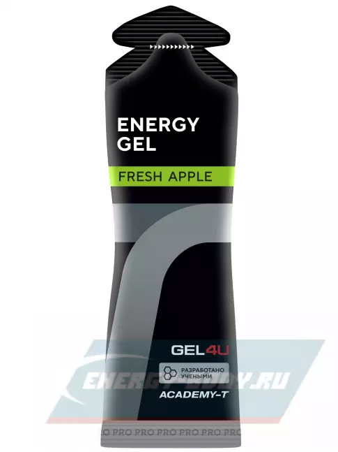 Энергетический гель GEL4U Energy GEL 30 x 60 г, Апельсин и Яблоко