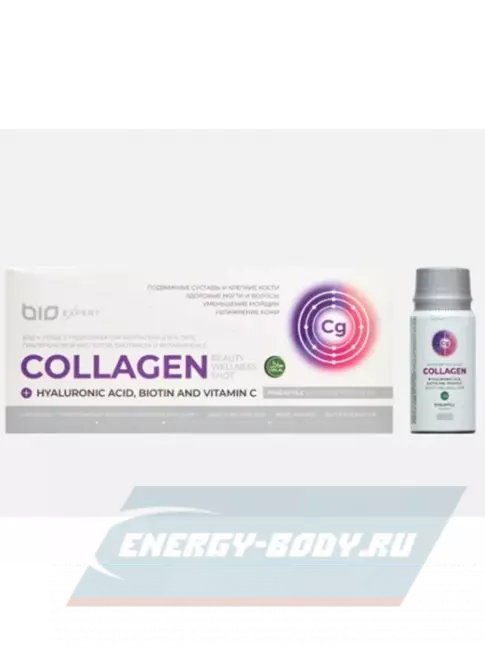 COLLAGEN BioExpert Вкусный коллаген 12х50 мл, Ананас