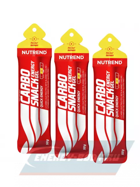 Энергетический гель NUTREND Carbosnack саше 3 шт x 50 г, Лимон