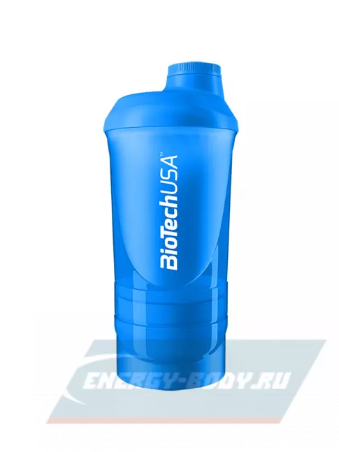 BioTechUSA Wave+ 600 мл (+250мл+100мл) 600 мл, Синий BioTechUSA Wave+ 600 мл (+250мл+100мл) 600 мл, Синий