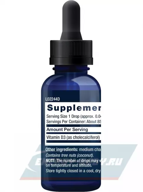  Life Extension Liquid Vitamin D3 50 mcg (2000 IU) 29,57 мл