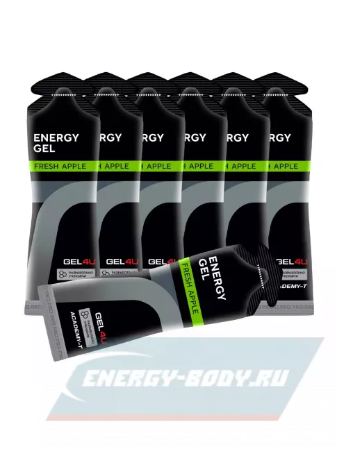 Энергетический гель GEL4U Energy GEL 7 x 60 г, Яблоко