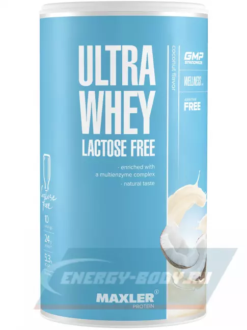  MAXLER Ultra Whey Lactose Free 300 г, Кокос