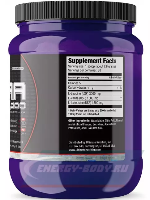 ВСАА Ultimate Nutrition BCAA 12000 Powder 228 г, Арбуз