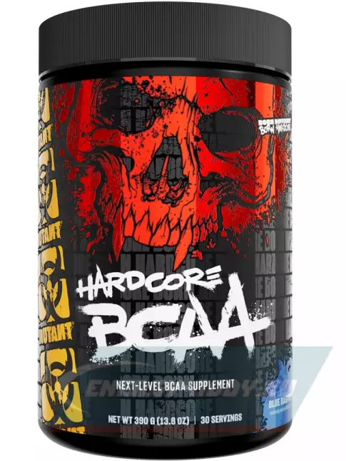ВСАА Mutant HARDCORE BCAA 390 г, Голубая малина