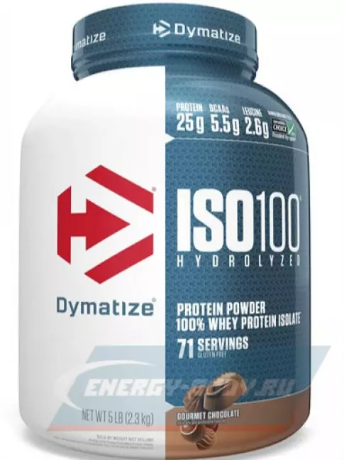  Dymatize ISO100 Hydrolyzed 2300 г, Шоколад