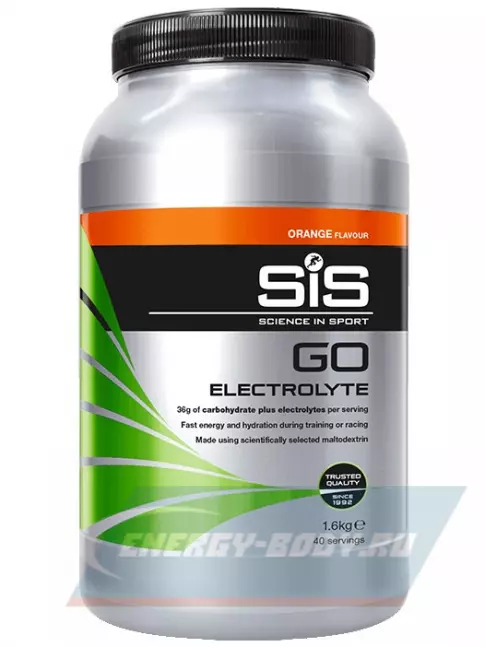  SCIENCE IN SPORT (SiS) GO Electrolyte Powder 1600 г, Апельсин