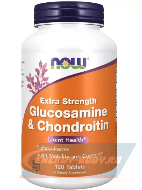 Суставы, связки NOW FOODS Glucosamine & Chondroitin 120 таблеток Суставы, связки NOW FOODS Glucosamine & Chondroitin 120 таблеток