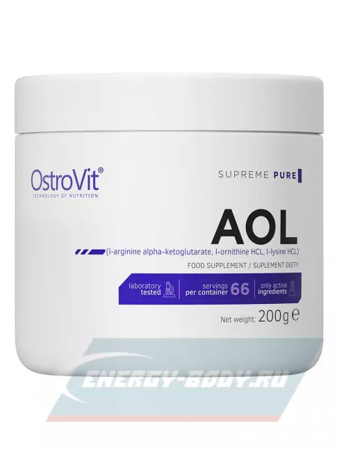 Аминокислотны OstroVit AOL Supreme Pure 200 g 200 г, Натуральный