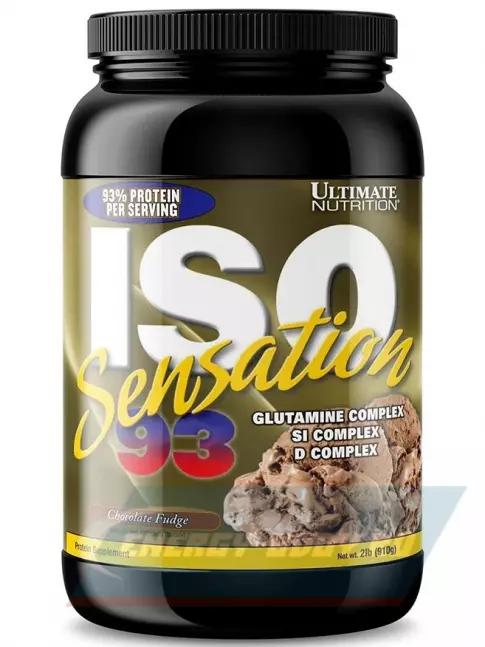  Ultimate Nutrition ISO Sensation 93 910 г, Шоколадный фадж