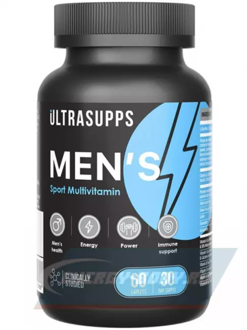  UltraSupps Men's Multivitamin 60 каплет