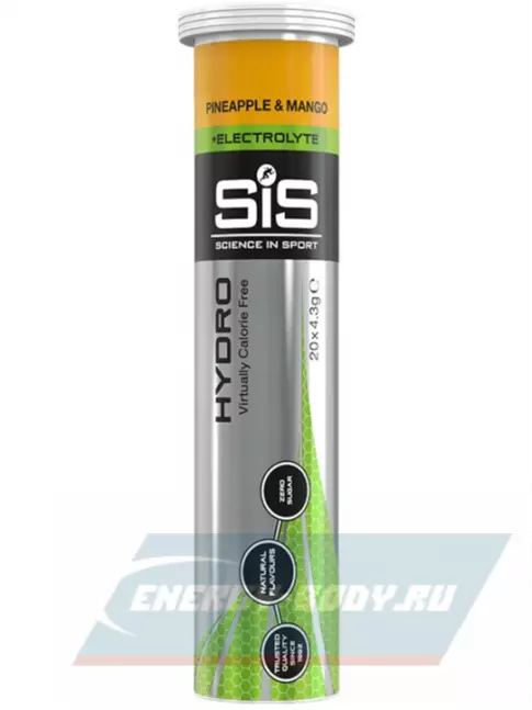  SCIENCE IN SPORT (SiS) GO Hydro Tablet 20s_3 9 x 20 таблеток, Ананас - Манго, Лимон, Ягоды