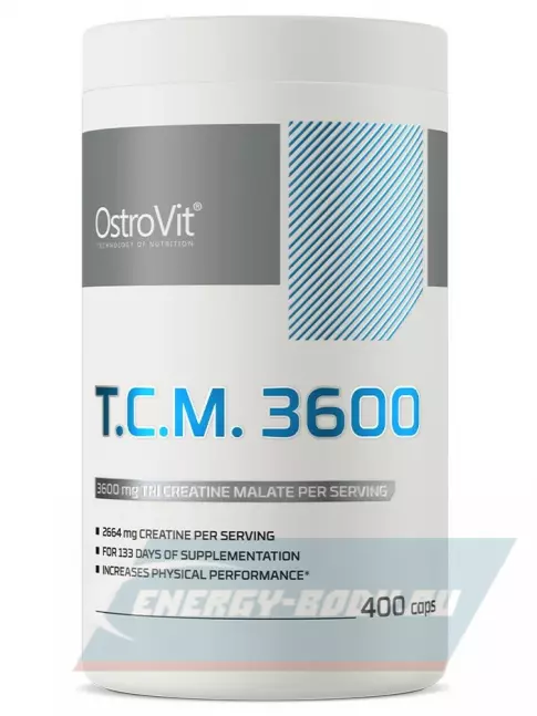  OstroVit T.C.M. Creatine Malate 3600 mg 400 капсул