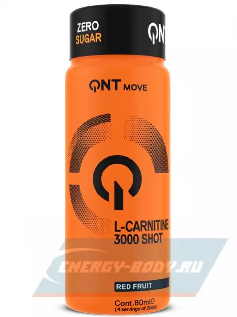L-Карнитин QNT L-CARNITINE 3000 XXL 12 x 80 мл, Красные фрукты