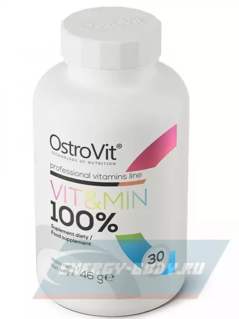  OstroVit VIT&MIN 100% 30 таблеток