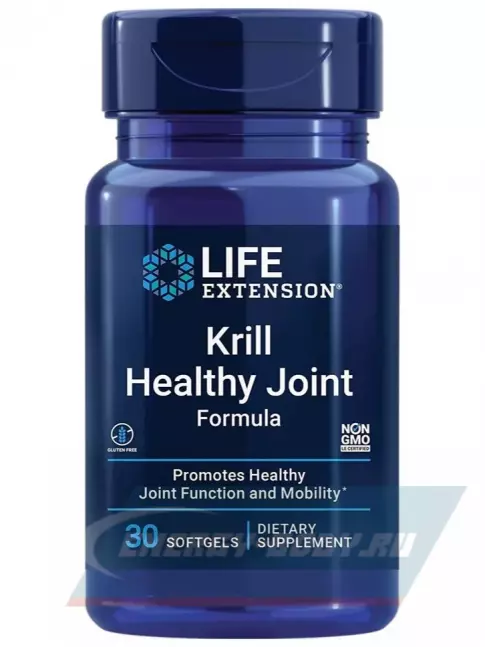 Суставы, связки Life Extension Krill Healthy Joint Formula 30 капсул