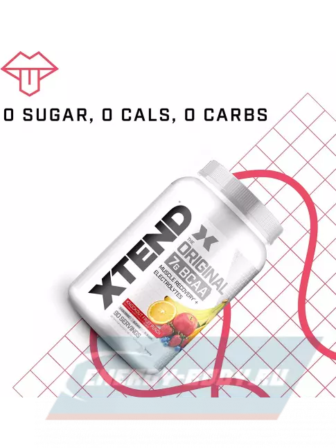 ВСАА Xtend Xtend Original 2:1:1 1194 г, Сногсшибательный фруктовый пунш