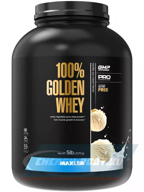  MAXLER 100% Golden Whey 2270 г, Ванильное мороженое
