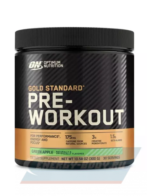 Предтерник Optimum Nutrition Gold Standard Pre-Workout 300 г, Зеленое яблоко
