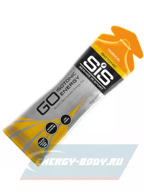 Энергетический гель SCIENCE IN SPORT (SiS) GO Isotonic Energy Gels 30 x 60 мл, Тропик