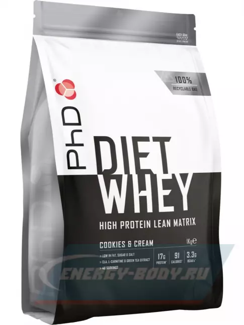 PhD Nutrition Diet Whey Protein 1000 г, Печенье с Кремом