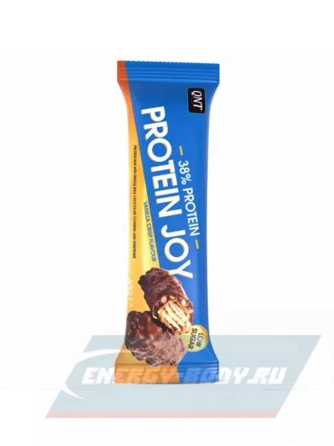 Батончик протеиновый QNT PROTEIN JOY BAR 12 x 60 г, Хрустящий ванильный лед